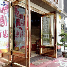 Exterior Commercial Stainless Steel Security Glass Entry Door